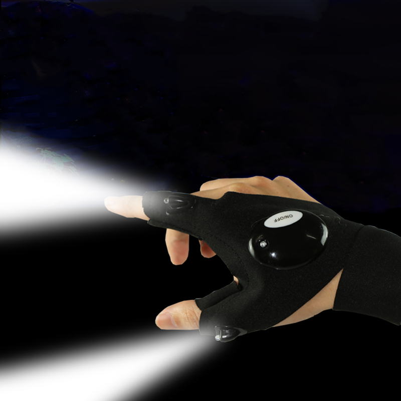 Fingerless Glove LED Flashligh - Spearfishing Glove recension och pris