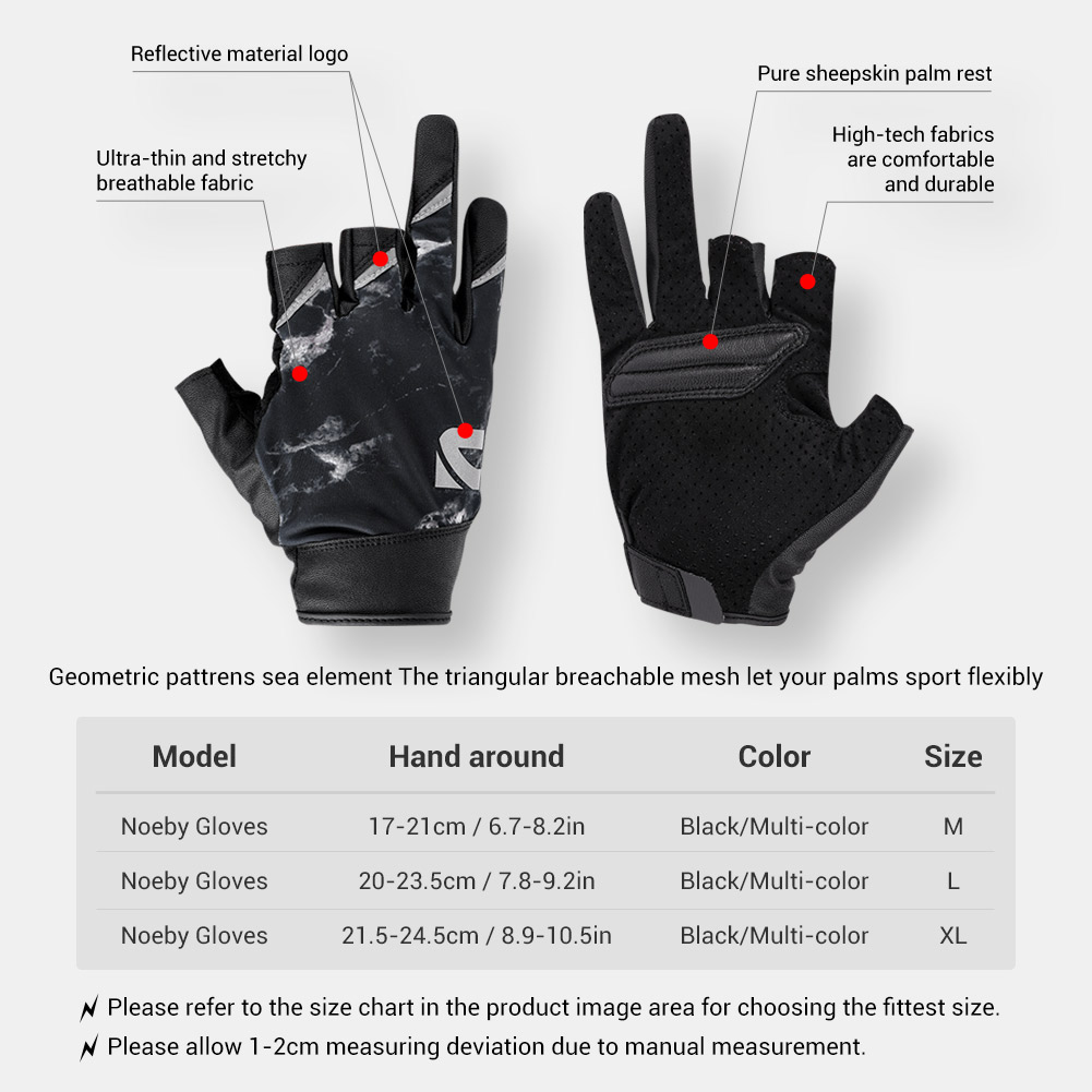 Noeby Half Finger Fishing Glov - Spearfishing Glove recension och pris